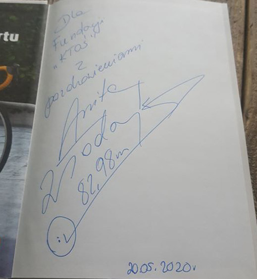Książka z autografem Anity Włodarczyk