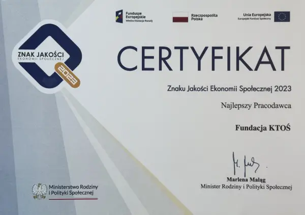 znak jakosci ekonomi-spolecznej 2023